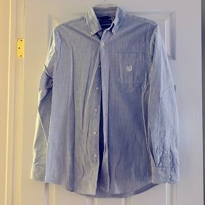 Men’s Blue white stripped oxford